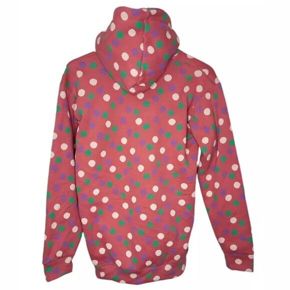Finis Couture Women's Hoodie Size L Fleece Polka Dot Pull Over - Picture 2 of 7
